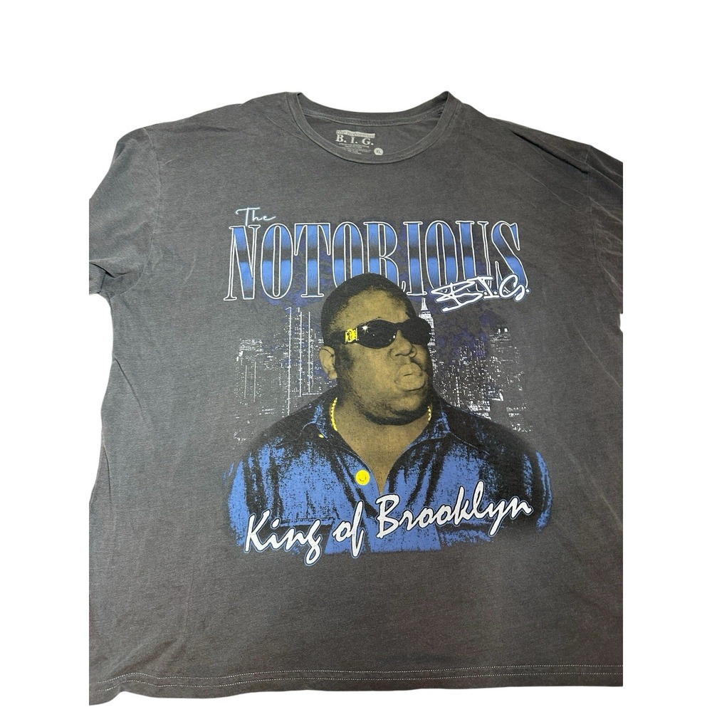 Vtg‎ Notorious BIG King of Brooklyn-Double Sided-T Shirt sz XL World Tour '97